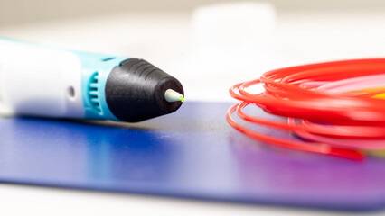 3d pen on the child's desk