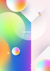 Vector illustration poster colorful abstract poster gradient