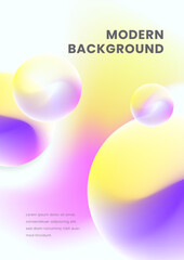 Poster background colorful vector abstract gradient
