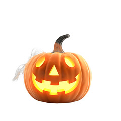 Fototapeta premium Halloween pumpkin, no background