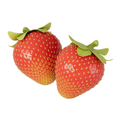 3D Stylized Strawberries