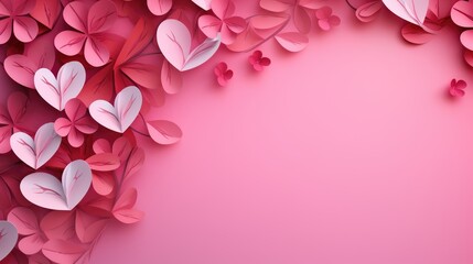 Fototapeta na wymiar Vibrant Pink Flower Blossom on Colored Background