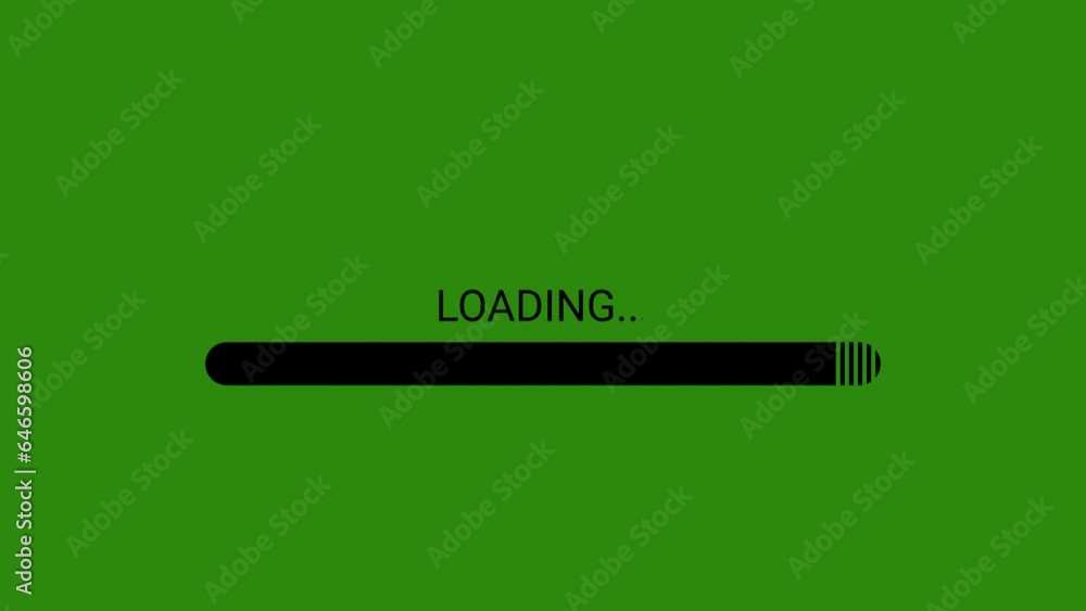 Fototapete green screen loading bar downloading bar loading screen progress animation loading transfer animatio