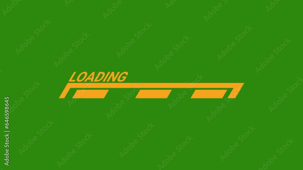 Fototapete green screen loading bar downloading bar loading screen progress animation loading transfer animatio