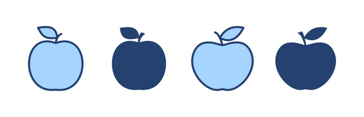 Apple icon vector. Apple sign and symbols for web design.
