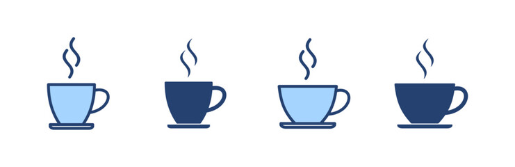 coffee cup icon vector. cup a coffee sign and symbol