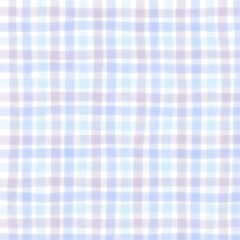 Blue Gray Gingham Check Hand Drawn Background