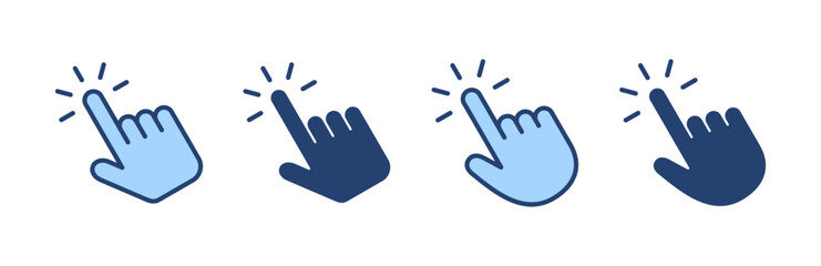 Fototapeta premium Hand click icon vector. pointer sign and symbol. hand cursor icon