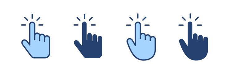 Obraz premium Hand cursor icon vector. cursor sign and symbol. hand cursor icon clik