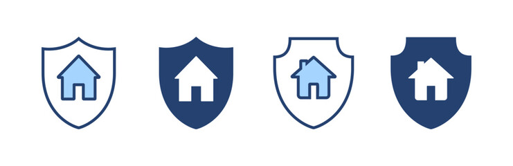 house insurance icon vector. house protection sign and symbol