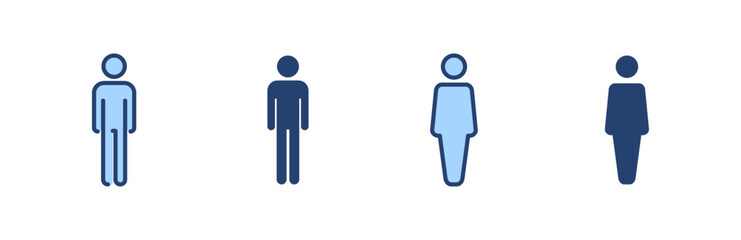 Man icon vector. male sign and symbol. human symbol