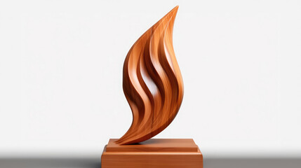 Wooden trophy plaque for awarding ceremony