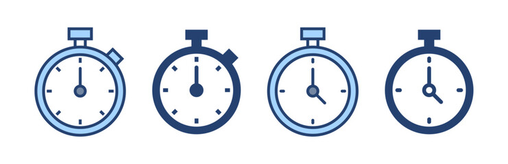 Stopwatch icon vector. Timer sign and symbol. Countdown icon. Period of time