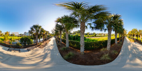 360 photo beautiful morning in Tallahassee Florida Cascades Park © Felix Mizioznikov