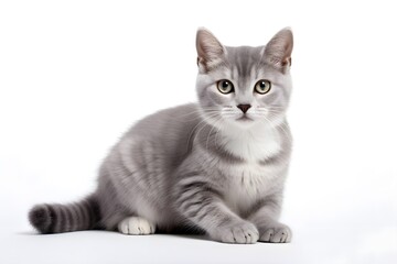 british kitten isolated on white