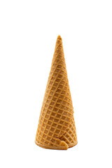 ice cream cone upside down on a transparent background