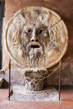 Bocca della Verita, Santa Maria in Cosmedin Church Rome Italy, Europe