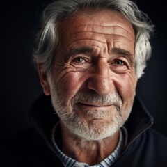 Fototapeta premium Portrait of an old smiling man