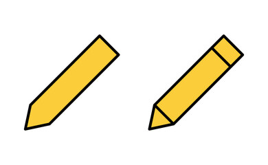Pencil icon set for web and mobile app. pen sign and symbol. edit icon vector