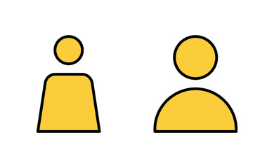 User Icon set for web and mobile app. person sign and symbol. people icon.