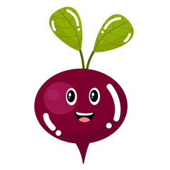  vector hand drawn radish cartoon illustration