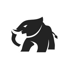 elephant logo template Isolated. Brand Identity. Icon Abstract Vector graphic
