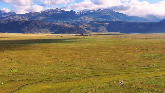 Cattle Ranches in California's Sierra Nevada Aerial