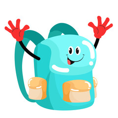 vector cute bag character