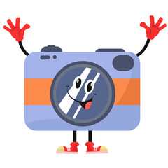 vector cartoon camera illustration