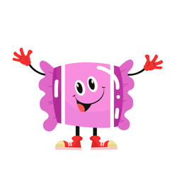 vector cute candy character illustration