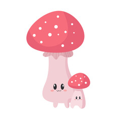  vector hand drawn mushroom cartoon illustration
