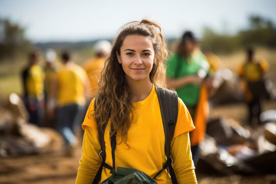 Community volunteer event, reflecting the commitment to giving back and contributing positively to society within a purposeful lifestyle. Generative Ai.