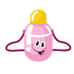 vector cbottle water cartoon vector icon illustration