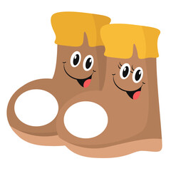 vector leather shoes cartoon vector icon illustration
