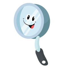 vector cmagnifying glass cartoon vector icon illustration