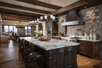 Rustic Elegance: A Southwestern-inspired Kitchen with Modern Flair