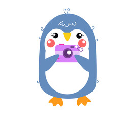 Cute Pinguin With Pose