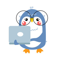 Cute Pinguin With Pose