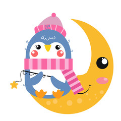 Cute Pinguin With Pose