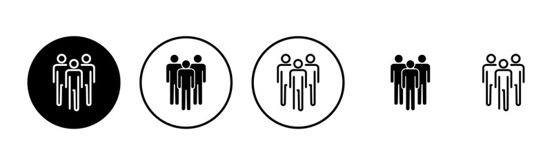 People icon set  illustration. person sign and symbol. User Icon vector