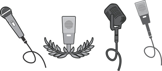Set of International Podcast Day  logo Design September 30th