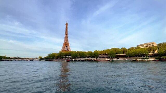 Sunset Cruise on River Seine in Paris - travel photography