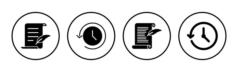 History icon vector. redo history icon