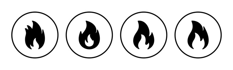 Fire icon vector. fire flame icon