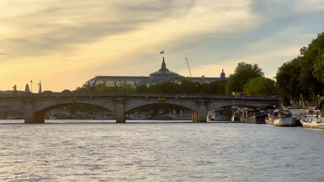Grand Palace at River Seine in Paris - travel photography