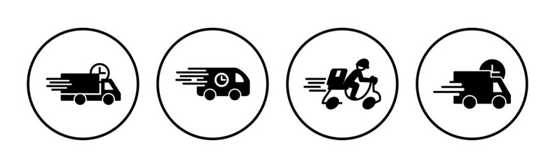 Delivery icon vector. Shipping fast delivery icon