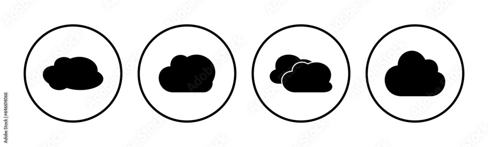 Poster cloud icon vector. cloud data. cloud services