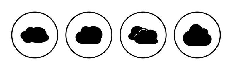 Cloud icon vector. cloud data. cloud services