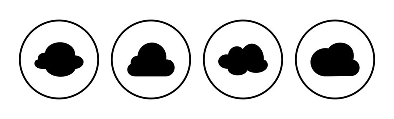 Cloud icon vector. cloud data. cloud services