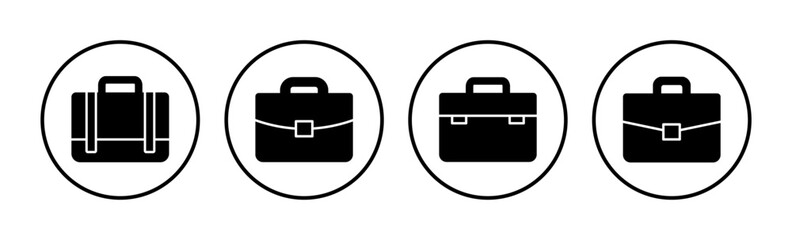 Briefcase icon vector. Portfolio vector icon. suitcase icon